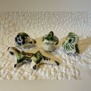 Set of Miniature Talavera Figurine Animals